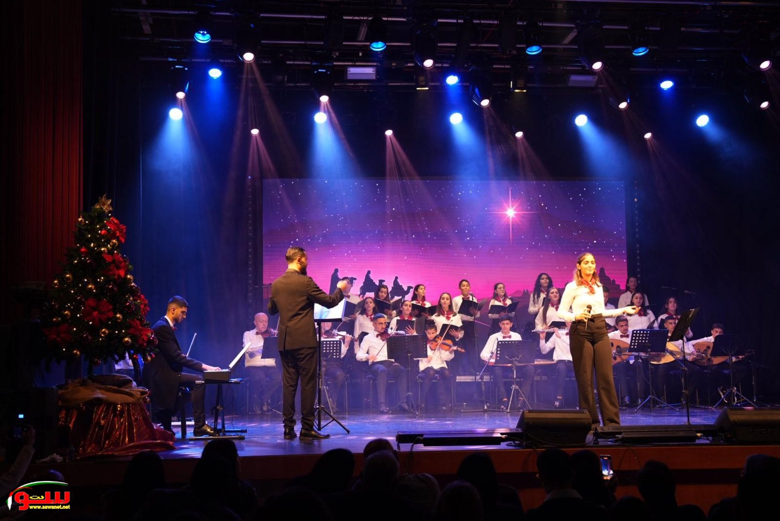 عرض ميلادي فرنسيسكاني طلابي في راهبات الفرنسيسكان في الناصرة