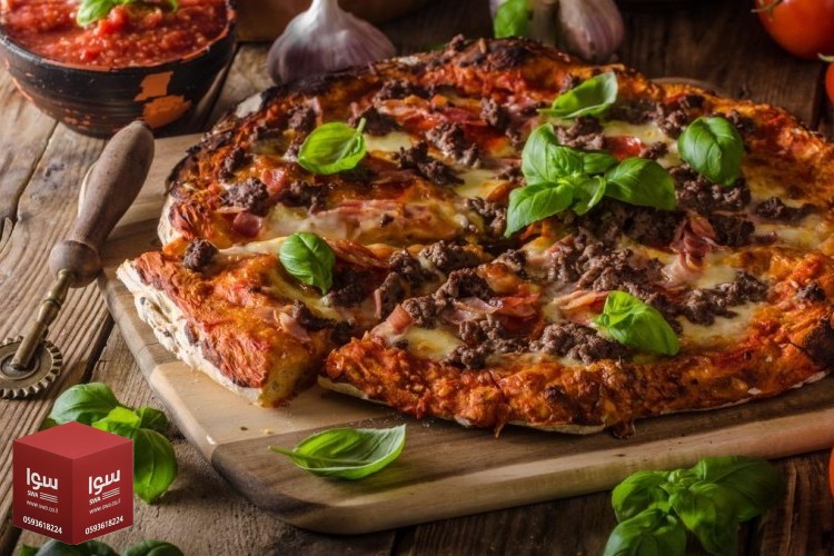 البيتزا باللحمة المفرومة