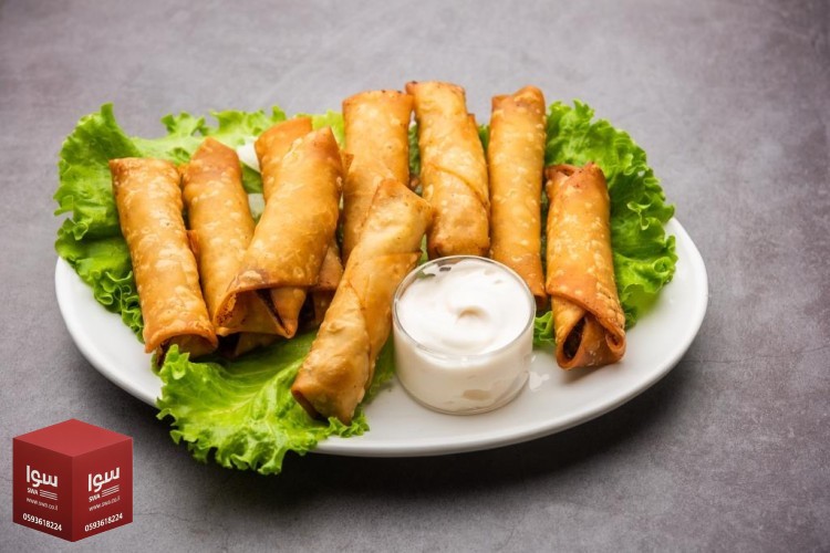 سبرنج رول مقلي بالجبنة